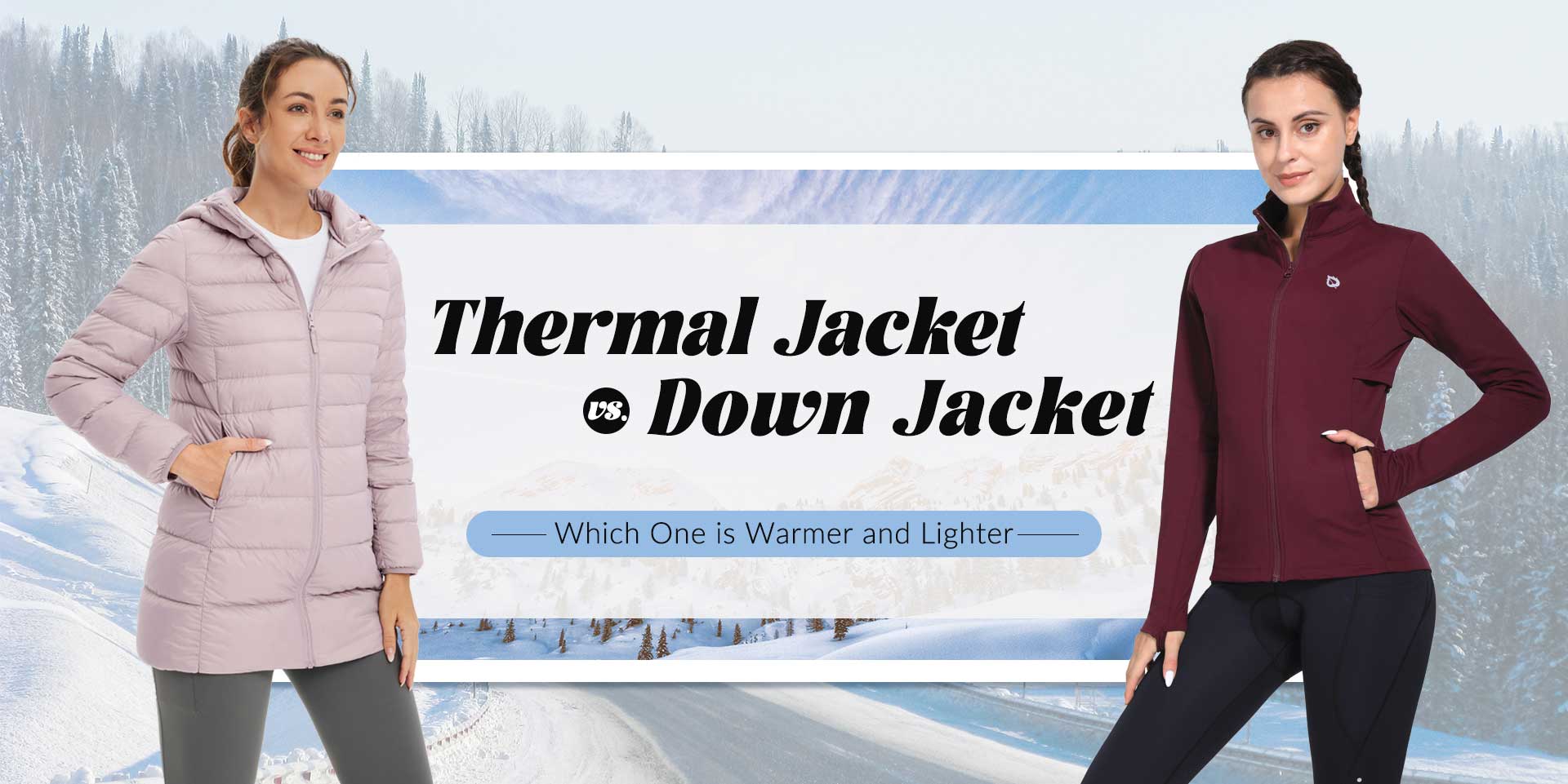 Thermal Jacket vs. Down Jacket: Which One is Warmer and Lighter? – Baleaf  Sports