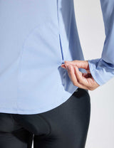 Baleaf Women's UPF50+ Crew Neck Cycling Long Sleeve Shirts Kentucky Blue Details