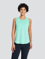 Baleaf Women's Quick-Dry Neck-Length Tank Top Brook Green Main