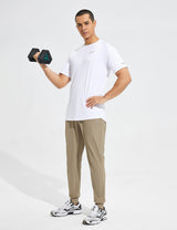 Baleaf Men's High-Stretchy Quick-Dry Joggers Pants Tannin Full