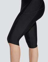 Baleaf Women's Quick-dry High-Rised Swim Trunks Anthracite Side