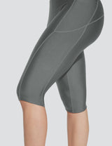 Baleaf Women's Quick-dry High-Rised Swim Trunks Smoked Pearl Side