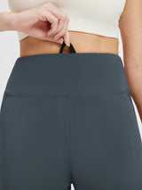 Flat waist fleece-lined joggers with adjustable drawstring in dark grey #color_Charcoal Gray