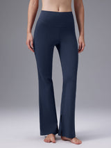 Cozy Fleece High-Waist Flare Pocket Pants