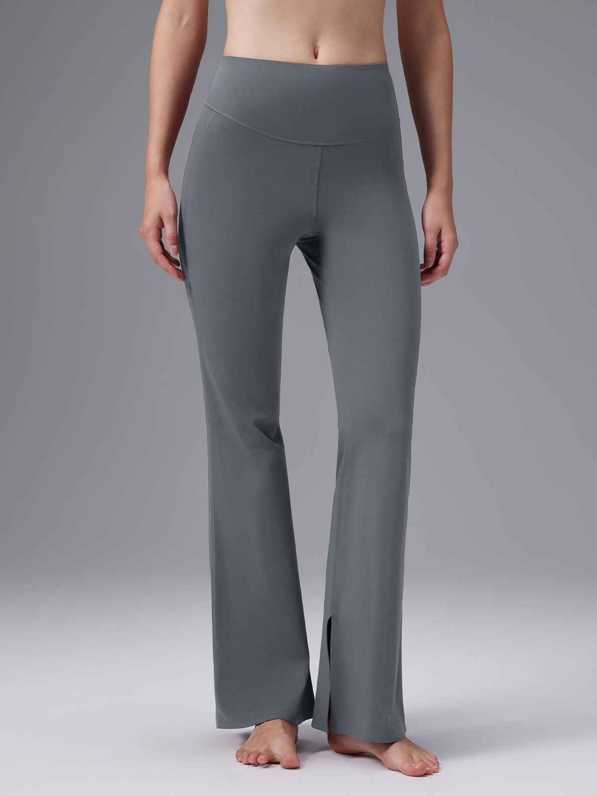 Cozy Fleece High-Waist Flare Pocket Pants