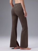 Cozy Fleece High-Waist Flare Pocket Pants