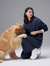 Cozy Fleece High-Waist Flare Pocket Pants