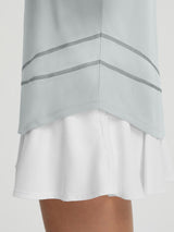 Baleaf UPF 50+ stretchy short-sleeve shirt hem with zig-zag stitching #color_Light Gray