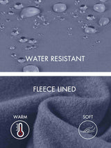 Water-resistant, warm, soft, and fleece-lined fabric of Laureate Thermal Tapered Joggers. #color_Sea Blue