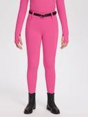 baleaf Girls Riding Pants, Fleece Winter Breeches Full Seat Silicone Kids Horseback Equestrian Zipper Pocket Tight