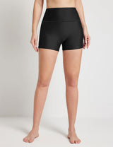 Baleaf Women's High-Rise Opaque Stretch Swim Shorts Main - Anthracite