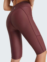 Flyleaf UPF50+ High Rise Swim Shorts Zinfandel Back