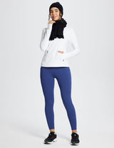 Baleaf Women's Laureate High-Rise Thermal Leggings dbh073 Blue Full