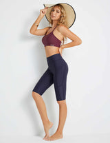 Flyleaf UPF50+ High Rise Swim Shorts Peacoat Full