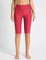 Flyleaf UPF50+ High Rise Swim Shorts Rose Red Main