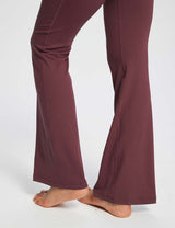 Baleaf Women's Laureate 29'' Crossover High-Rise Flared Pants dbh095 29-Wine Details.#color_Wine