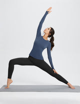 Baleaf Women's Laureate High-Rise Thermal Leggings dbh073 Black Full