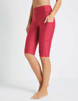 Flyleaf UPF50+ High Rise Swim Shorts Rose Red Side