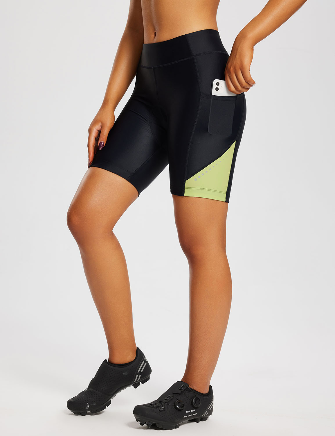  BALEAF Women's Bike Shorts 4D Padded Cycling Spinning Road Bike  Pockets Wide Waistband UPF50+, Black XS : Clothing, Shoes & Jewelry
