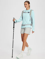#Baleaf Women's UPF 50+ Lightweight Hoodie ega005 Spa Retreat Full