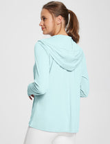 #Baleaf Women's UPF 50+ Lightweight Hoodie ega005 Spa Retreat Back