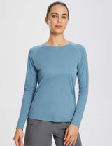 Baleaf Women's UPF 50+ Quick-Dry Sun Shirts ega010 Light Blue Main