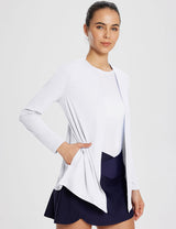 Baleaf Women's UPF 50+ Quick-dry Cardigan ega013 Lucent White Main