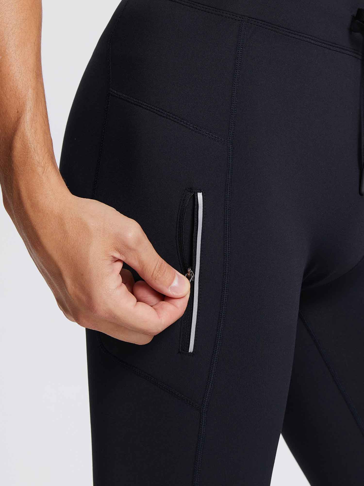 baleaf Heren Thermische Hardloop Leggings Waterdicht Lichtgewicht Fleece Gevoerde Broek Wielrennen Wandelen met Rits Beenzakken, 3XL baleaf Heren Thermische Hardloop Leggings Waterdicht Lichtgewicht Fleece Gevoerde Broek Wielrennen Wandelen met Rits Beenzakken, 3XL