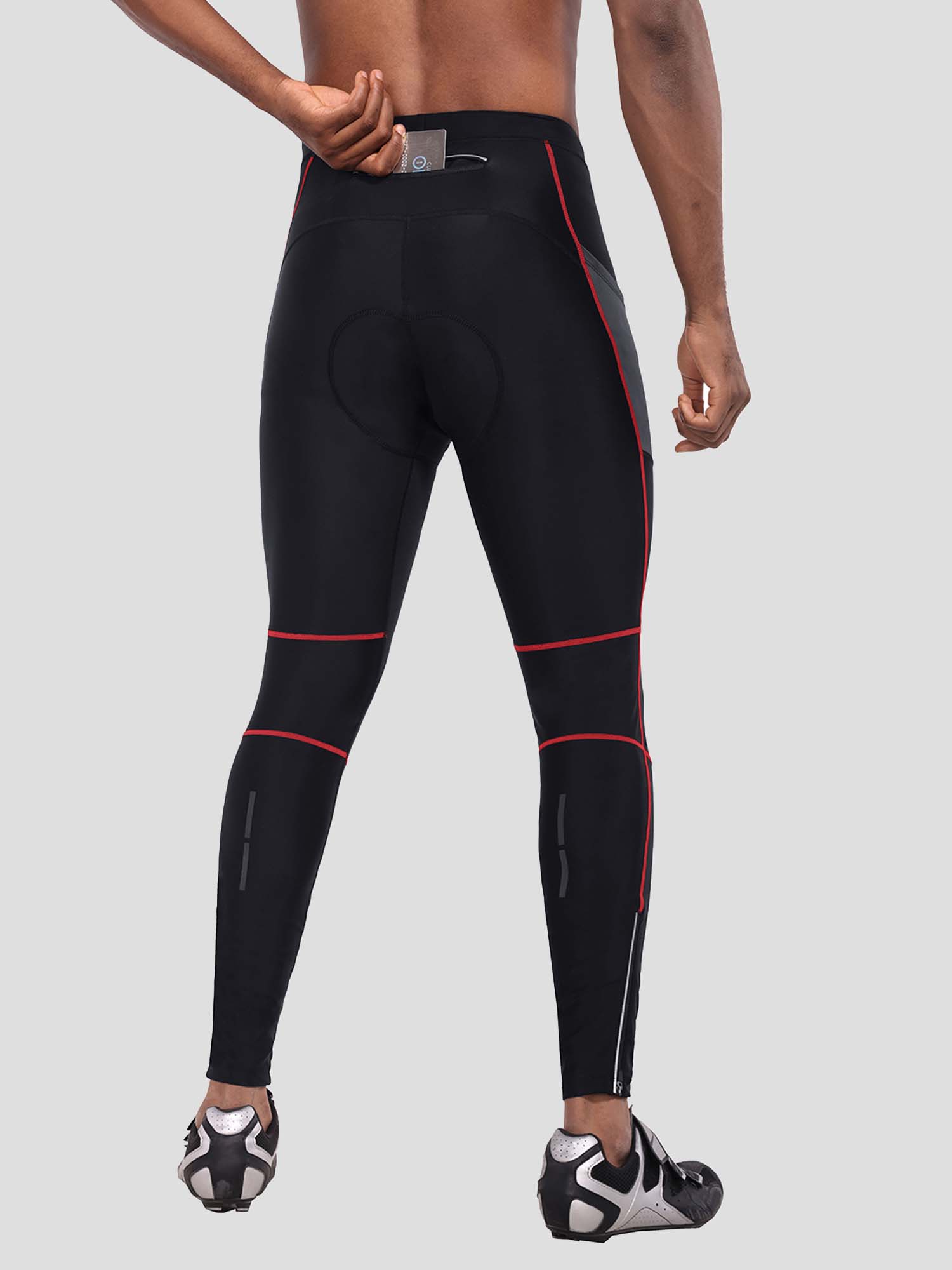 Men's Mesh-Paneled Padded Cycling Tights
