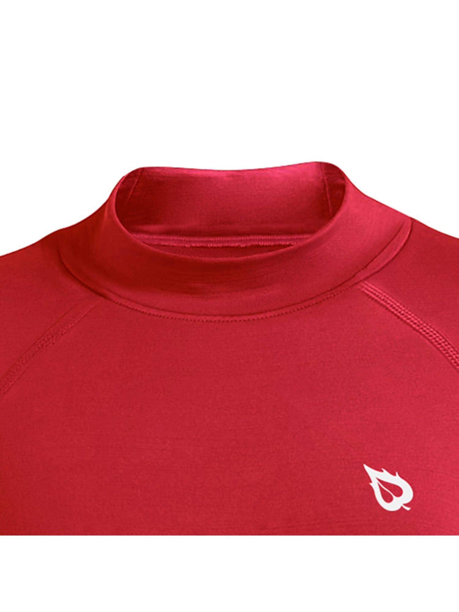 baleaf Boys Thermal Compression Shirts Youth Long Sleeve Fleece Base Layer Soccer Football Cold Gear