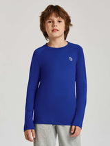 baleaf Boys Compression Shirt Long Sleeve Youth Undershirts Kids Football Baseball Baselayer Cold Gear Quick Dry