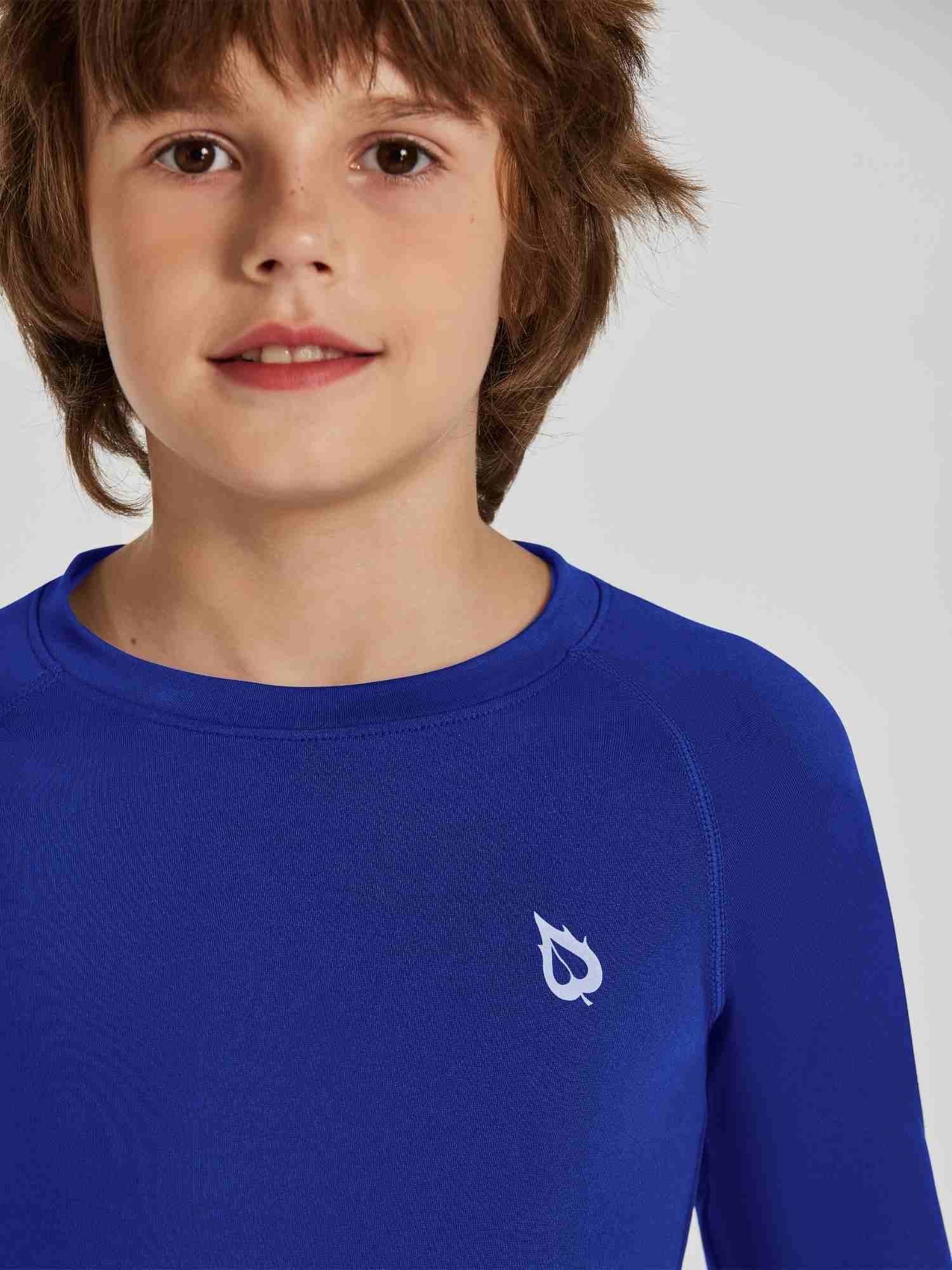 baleaf Boys Compression Shirt Long Sleeve Youth Undershirts Kids Football Baseball Baselayer Cold Gear Quick Dry