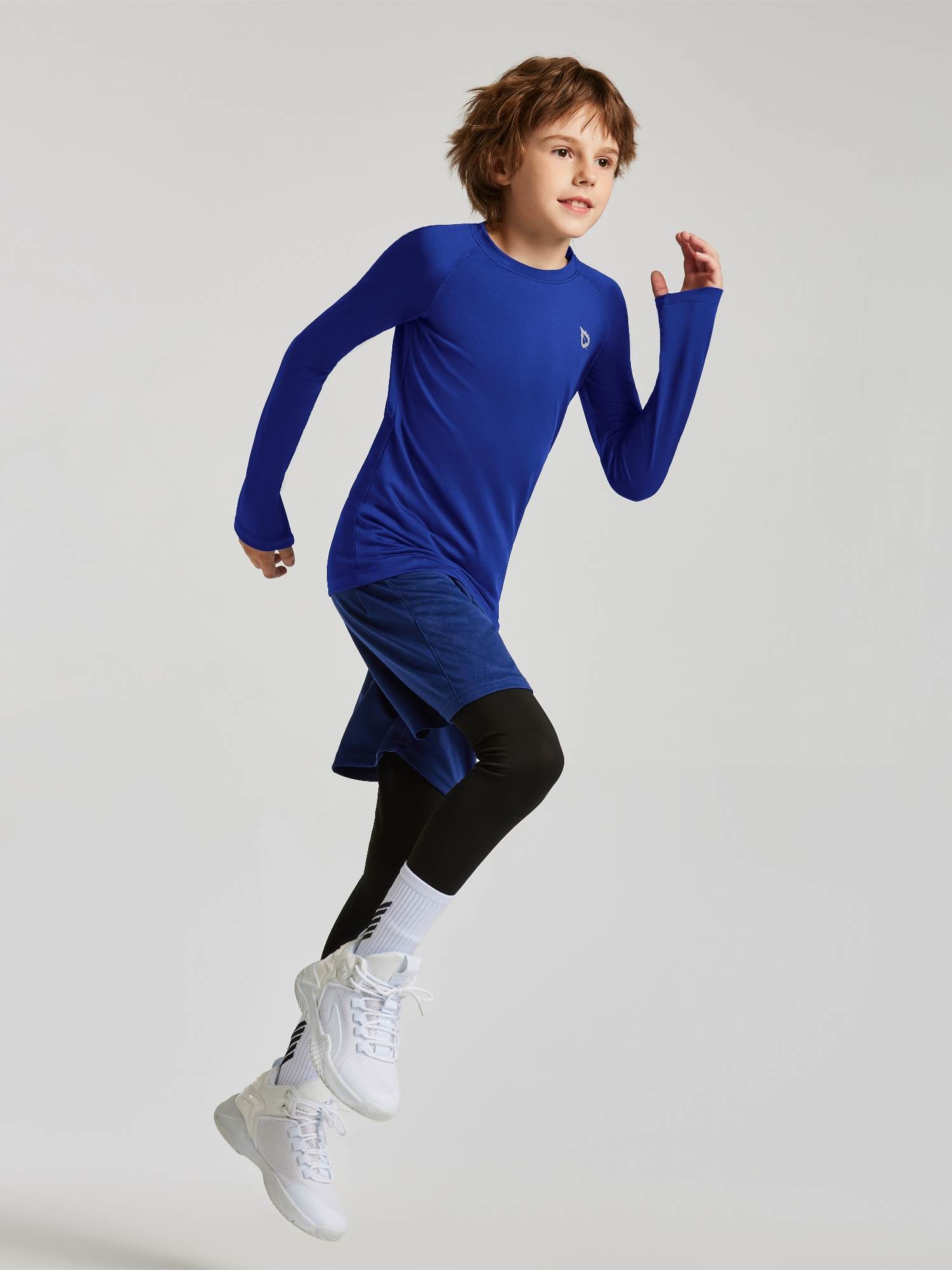 baleaf Boys Compression Shirt Long Sleeve Youth Undershirts Kids Football Baseball Baselayer Cold Gear Quick Dry