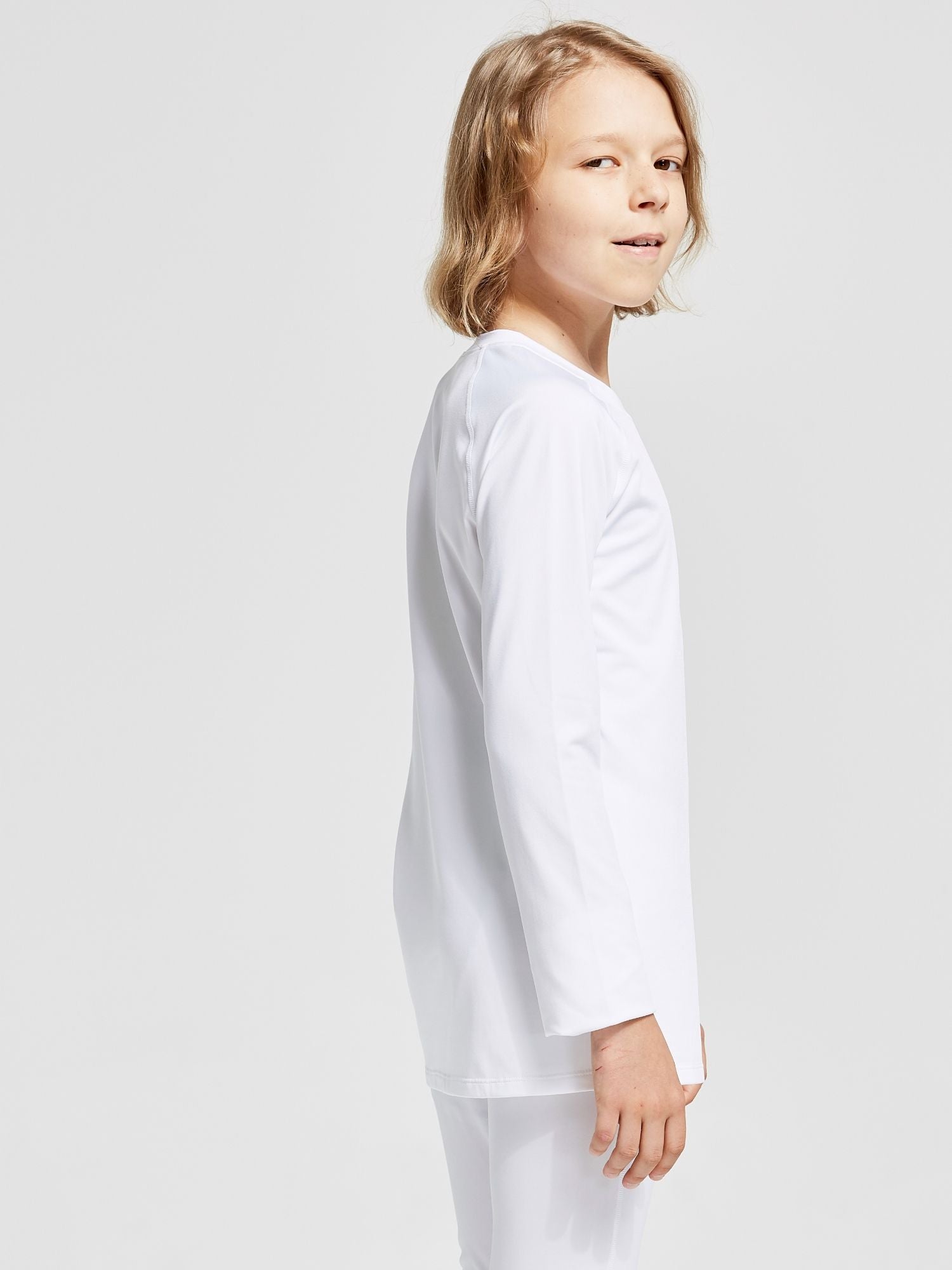 baleaf Boys Thermal Compression Shirts Youth Long Sleeve Fleece Base Layer Soccer Football Cold Gear