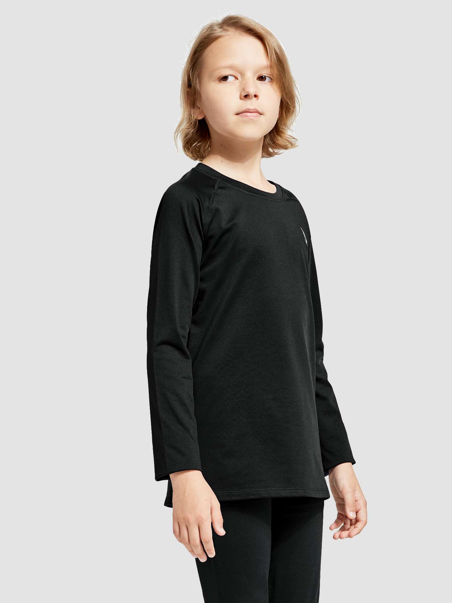 baleaf Boys Thermal Compression Shirts Youth Long Sleeve Fleece Base Layer Soccer Football Cold Gear