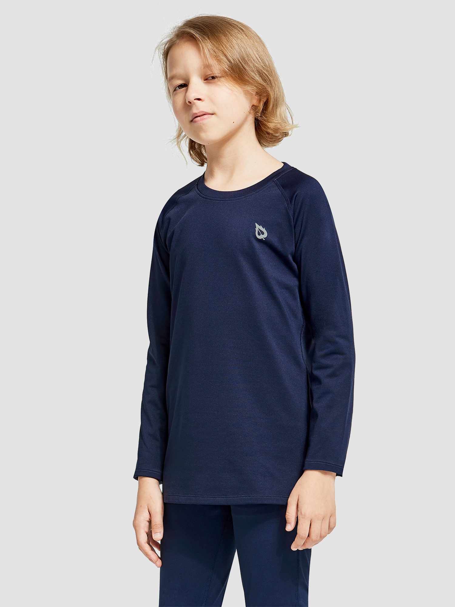 baleaf Boys Thermal Compression Shirts Youth Long Sleeve Fleece Base Layer Soccer Football Cold Gear