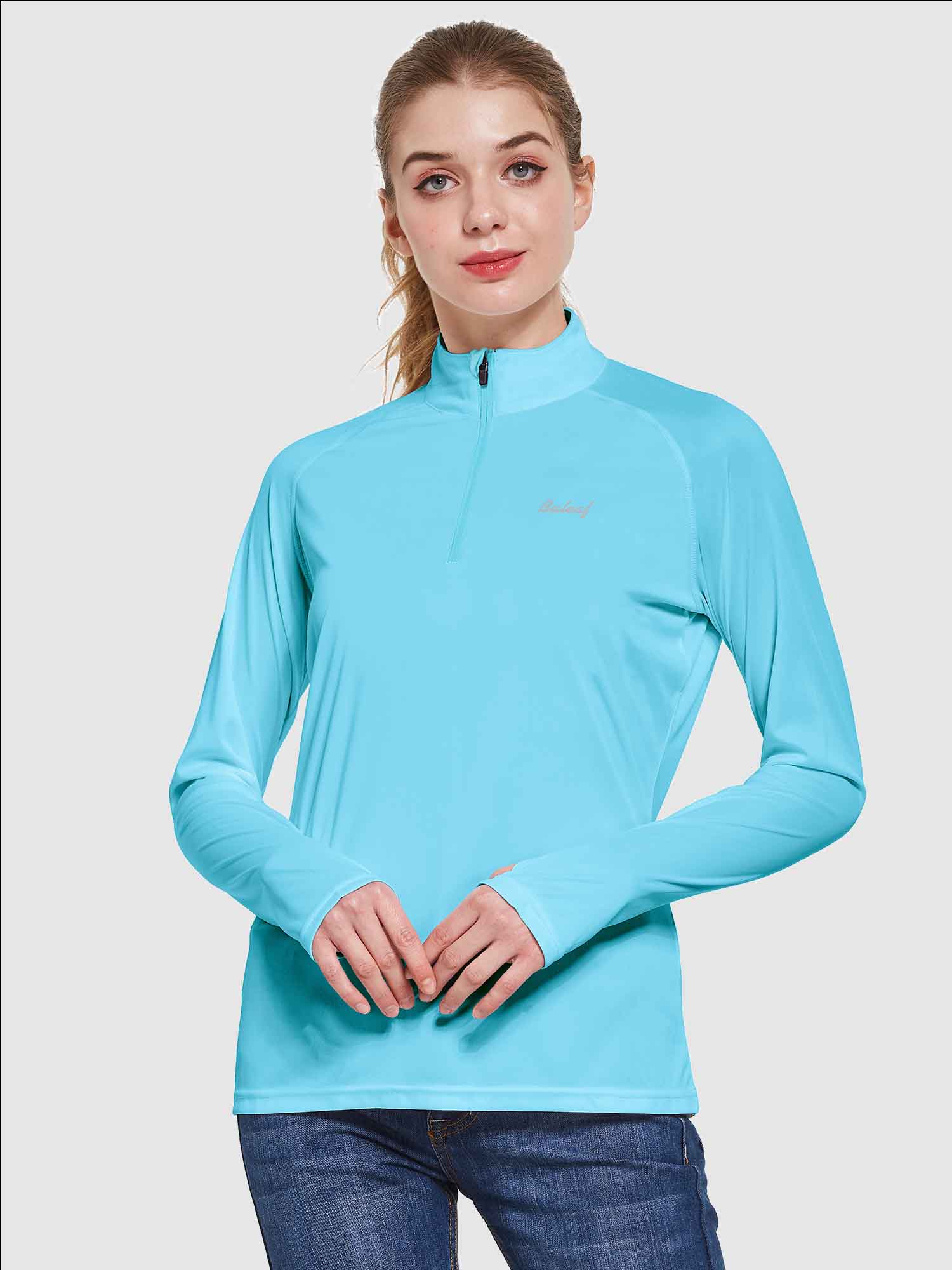 Women's UPF 50+ 1/4-zip Sun Shirt | Long Sleeve Quick-Dry - Baleaf