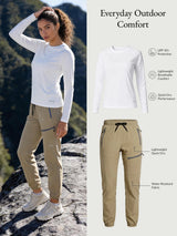 Baleaf UPF50+ sun shirt & hiking pants set for everyday outdoor comfort.