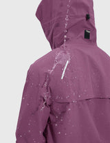 Baleaf Men's Breathable Waterproof Hooded Jacket Hawthorn Rose Details