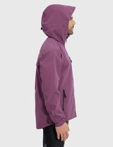 Baleaf Men's Breathable Waterproof Hooded Jacket Hawthorn Rose Side