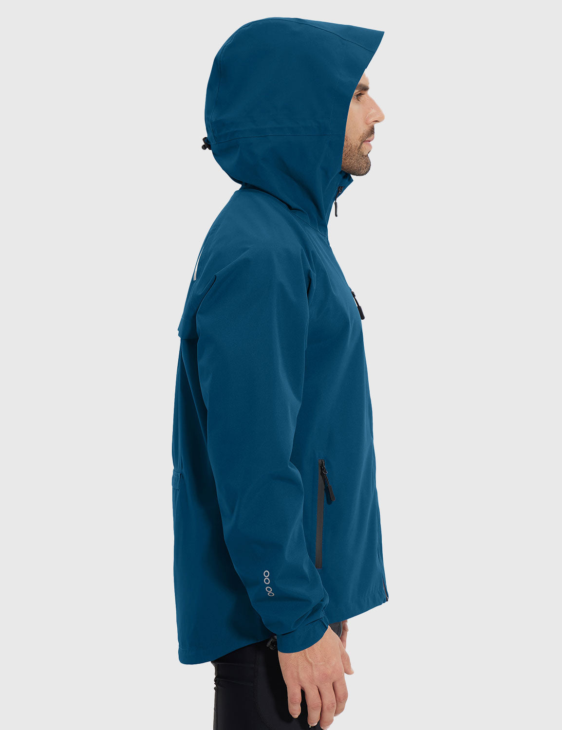 Baleaf Men's Breathable Waterproof Hooded Jacket Gibraltar Sea Side
