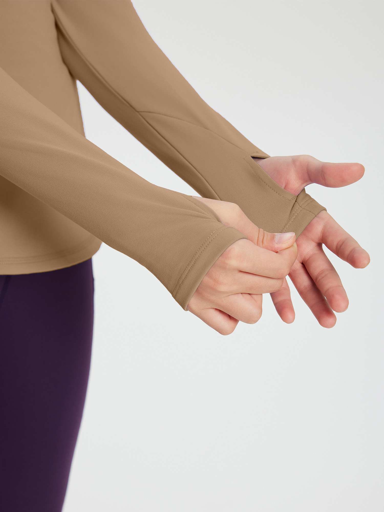 baleaf Girls Long Sleeve Shirts Fleece Jacket Fall Half Zip Pullover Kids Sweatshirts Athletic Thermal Coat