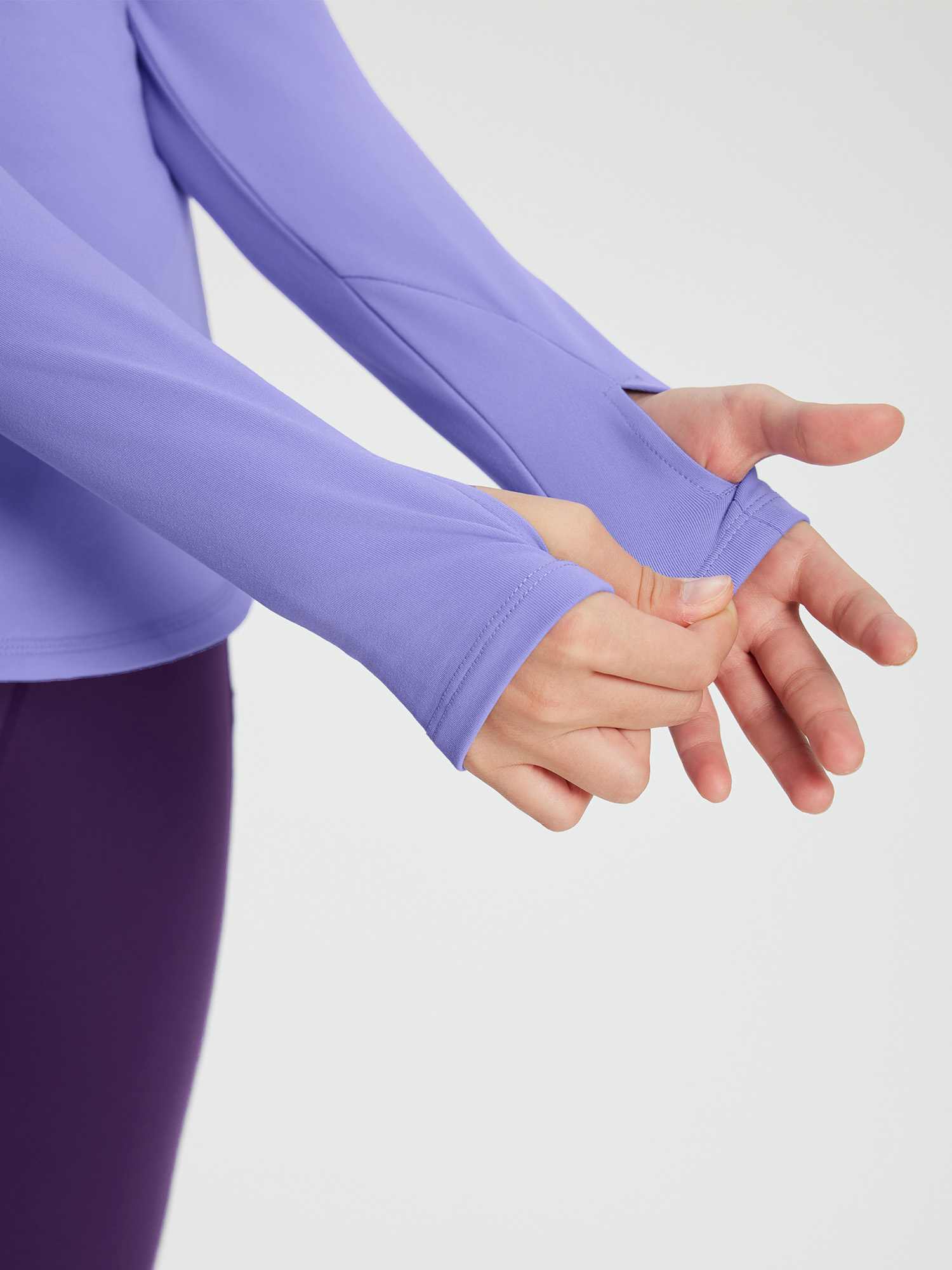 baleaf Girls Long Sleeve Shirts Fleece Jacket Fall Half Zip Pullover Kids Sweatshirts Athletic Thermal Coat