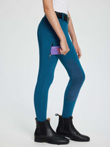 baleaf Girls Riding Pants Kids Equestrian Breeches Knee-Patch Zip Pocket Horseback Tights