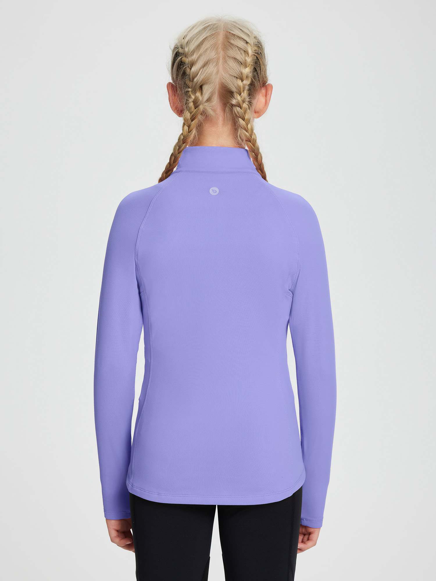 baleaf Fleece Girls Jacket Zip Up Fall Jackets Kids Equestrian Riding Shirts Thermal Athletic Sweatshirts Warm