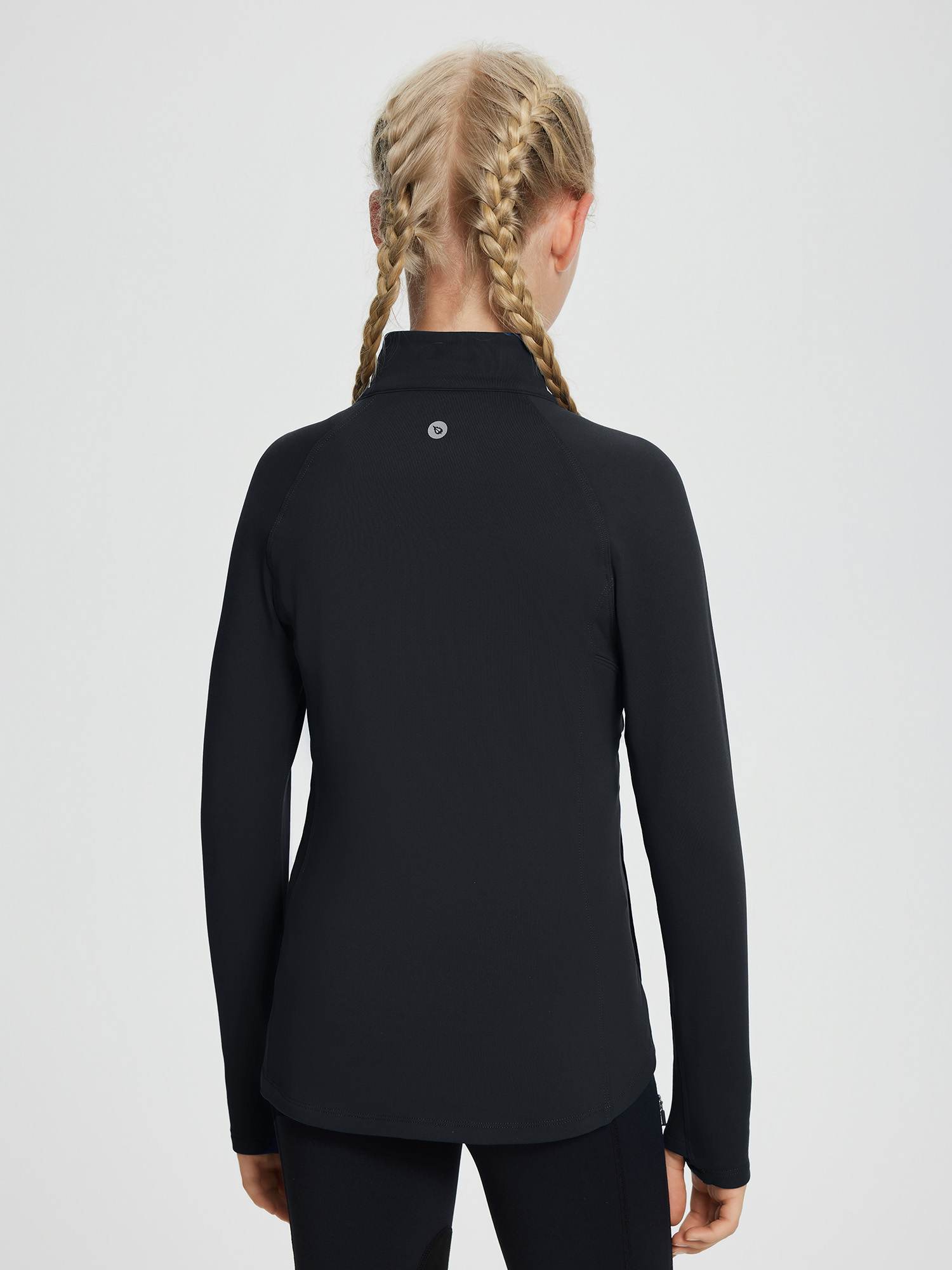 baleaf Fleece Girls Jacket Zip Up Fall Jackets Kids Equestrian Riding Shirts Thermal Athletic Sweatshirts Warm