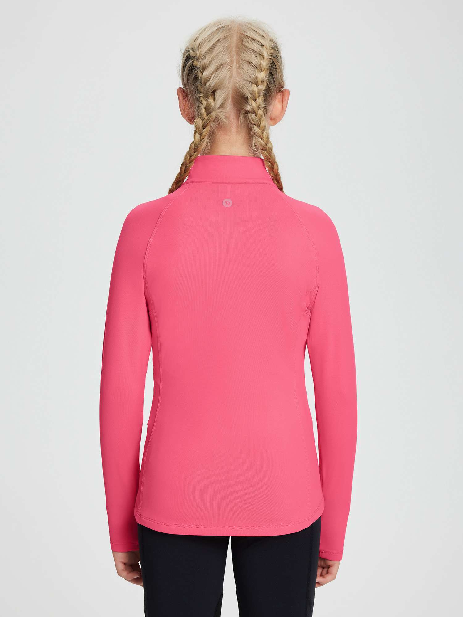 baleaf Fleece Girls Jacket Zip Up Fall Jackets Kids Equestrian Riding Shirts Thermal Athletic Sweatshirts Warm