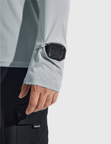 Baleaf Men‘s Quick-dry UPF 50+ Zipper Pocket Shirt High-Rise with Watch Windows