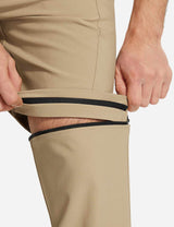 Baleaf Men's Quick Dry Removable Straight Hiking Pants Tannin Details