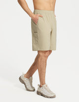 Baleaf Men's Breathable Multi-pocket Fishing Shorts Doeskin Side